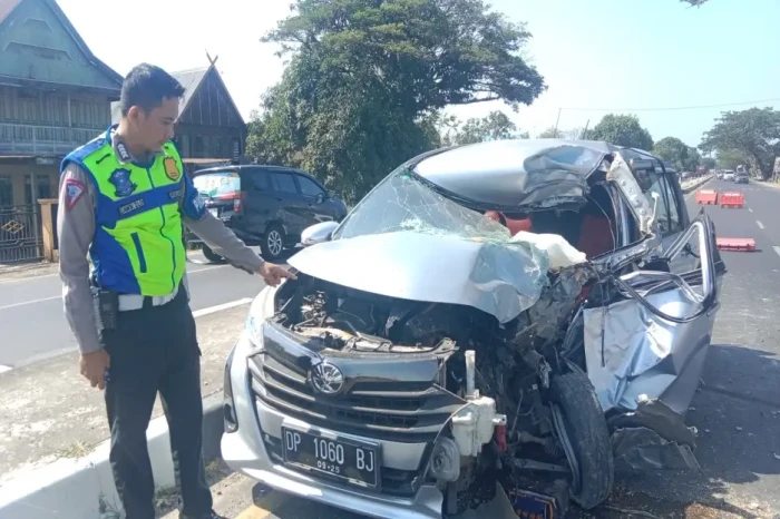 Mobil Tabrak Pohon di...