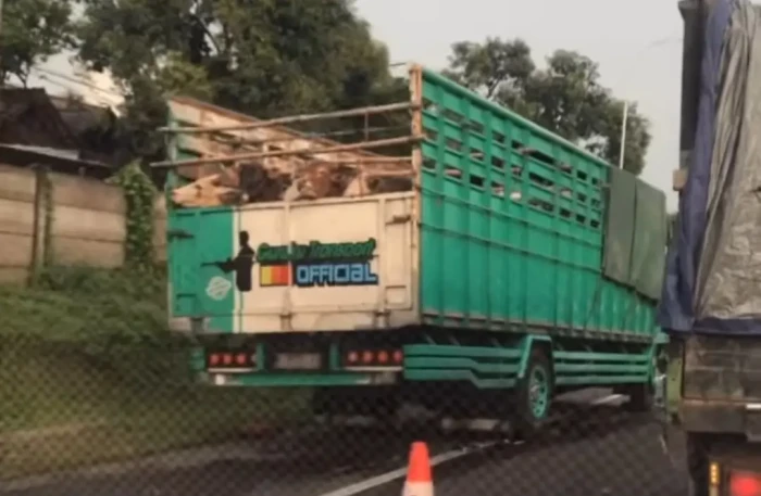 Ditabrak Truk Bermuatan...