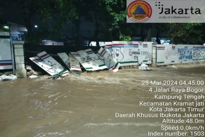 Sungai Ciliwung Meluap,...
