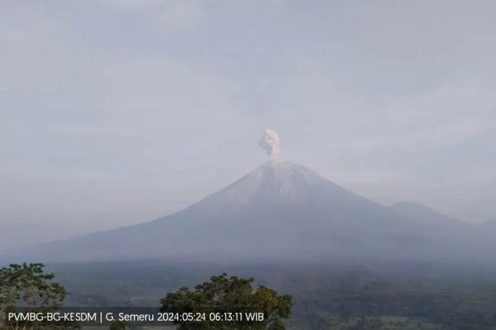 Gunung Semeru Meletus...