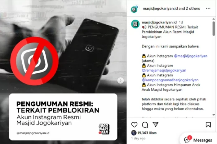 Akun YouTube dan Instagram...