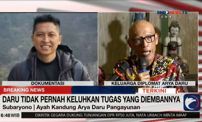 Ayah Arya Daru Minta...
