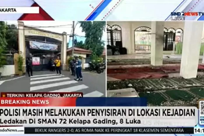 Ledakan di SMAN 72 Jakarta,...