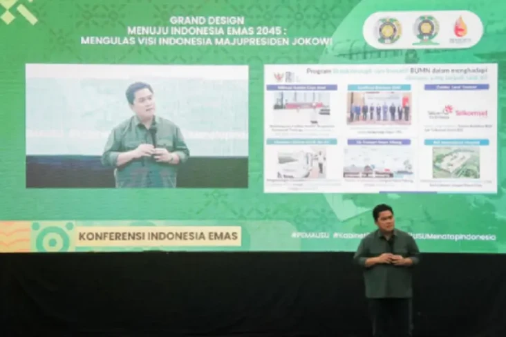Di USU Medan, Erick...