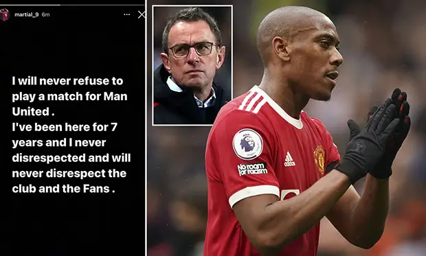 Anthony Martial Bantah...