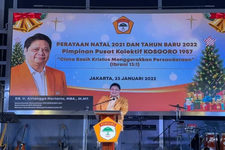 Rayakan Natal, Airlangga...