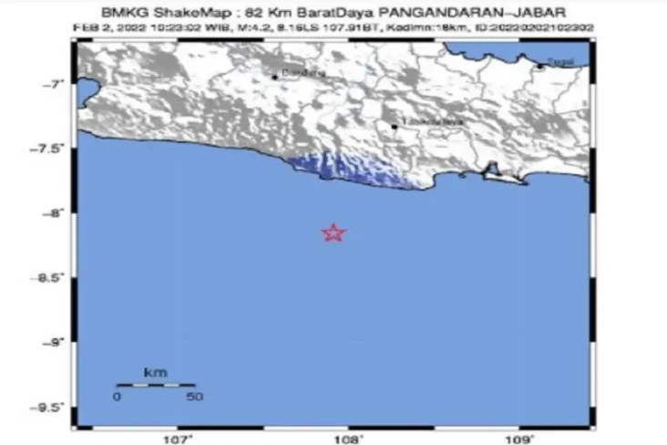 Gempa Dangkal M4,2 di...