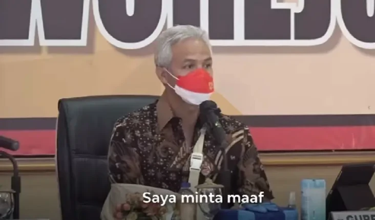 Ganjar Minta maaf soal...