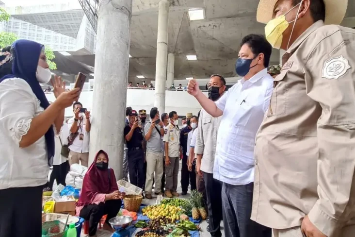 Kunjungi Pasar di Lampung,...