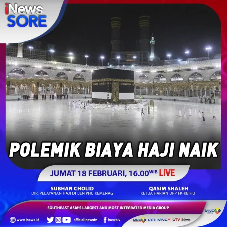 Ongkos Haji 2022 Naik,...