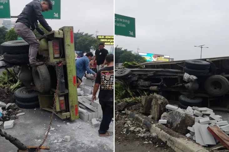Tabrak Pembatas Jalan,...