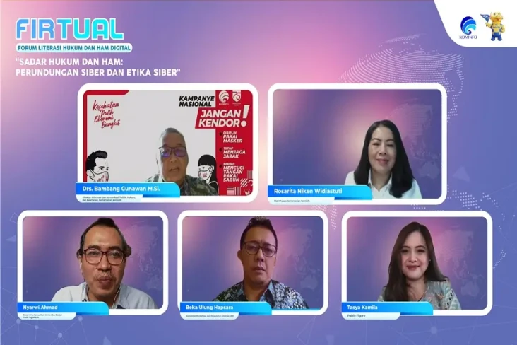 Lewat Firtual, Kominfo...