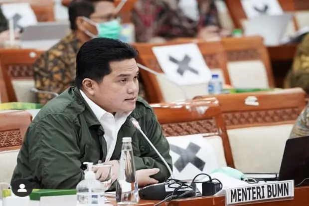 Menteri BUMN Erick Thohir...