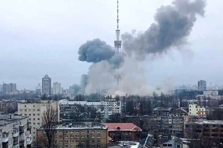 Serangan Rusia ke Kiev...