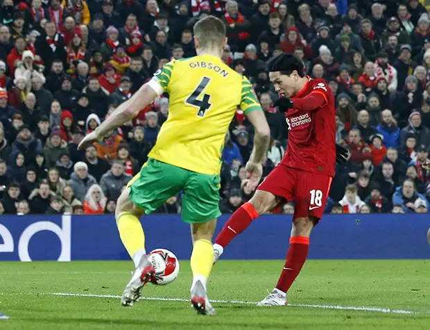 Hasil Liverpool vs Norwich...