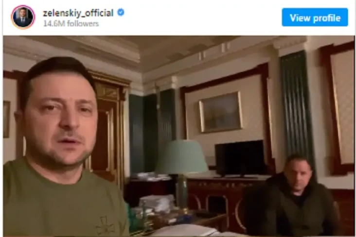 Presiden Ukraina Zelensky...
