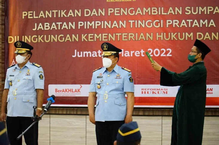 Jabat Kakanwil Kemenkumham...