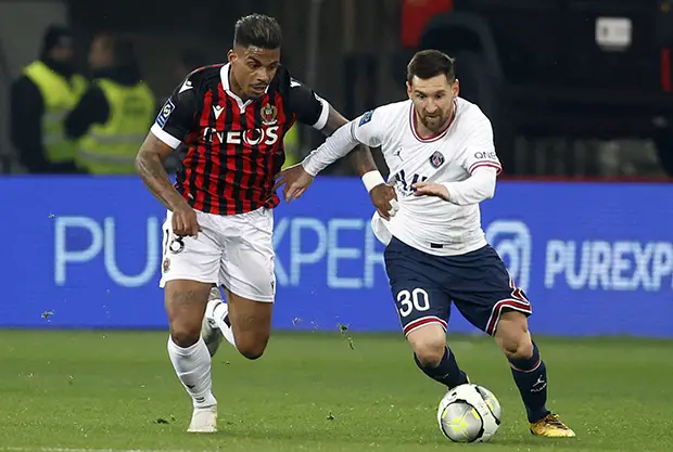 Hasil Nice vs Paris...