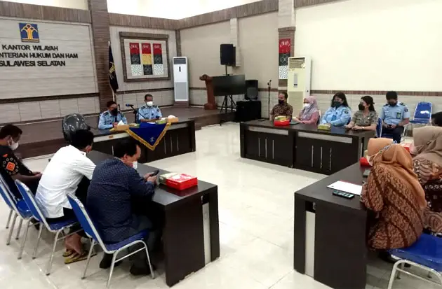 Kemenkumham Sulsel Koordinasi...