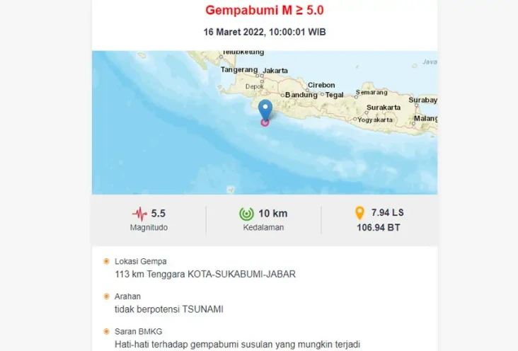 Gempa Bumi 5,5 Guncang...