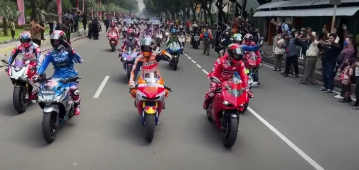 Konvoi di Jakarta, Pembalap...