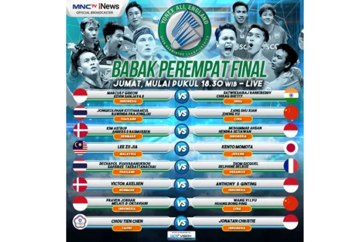 7 Wakil Indonesia Hadapi...