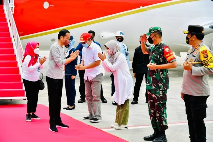 Tiba di Lombok, Presiden...
