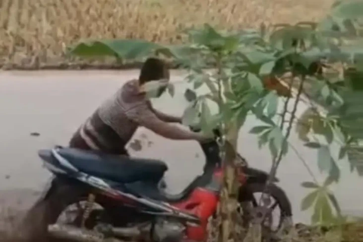 Viral! Bapak-bapak Bajak...