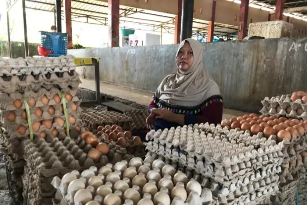 Harga Telur di Pasar...