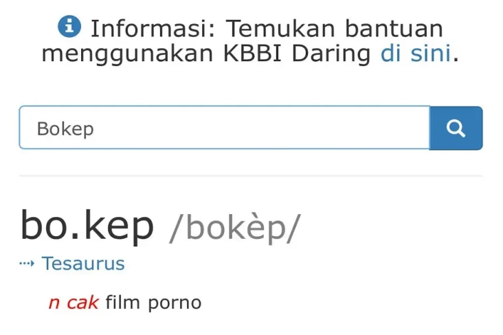 Asal Usul Kata Bokep...