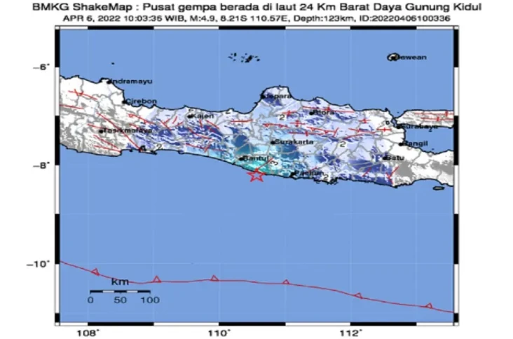 Gempa Bumi Terkini M4,9...