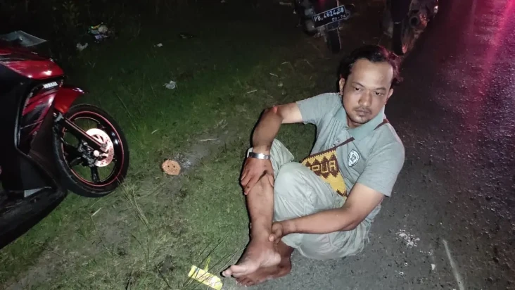 Senggolan Motor saat...