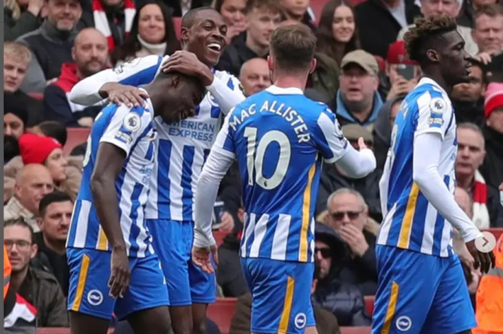 Hasil Arsenal vs Brighton:...