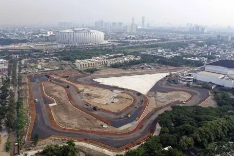 Sirkuit Formula E Rampung...
