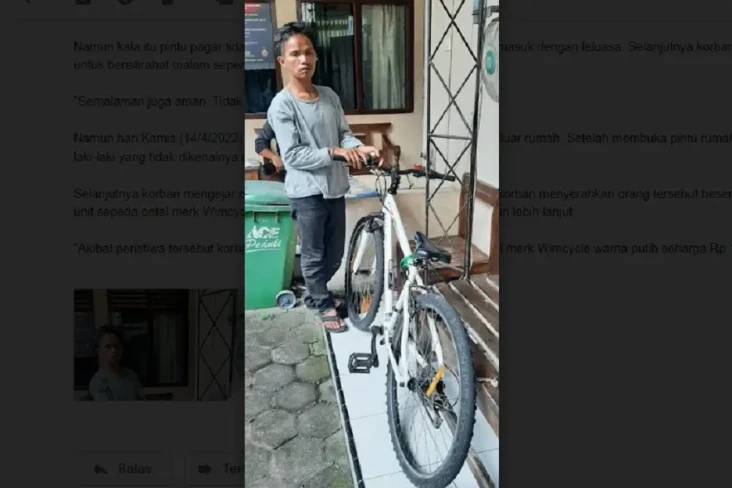 Nekat Curi Sepeda Ontel,...