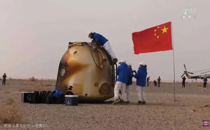 Kapsul Shenzhou 13 Tiba...