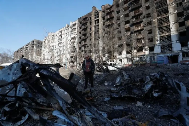 Pasukan Ukraina di Mariupol...