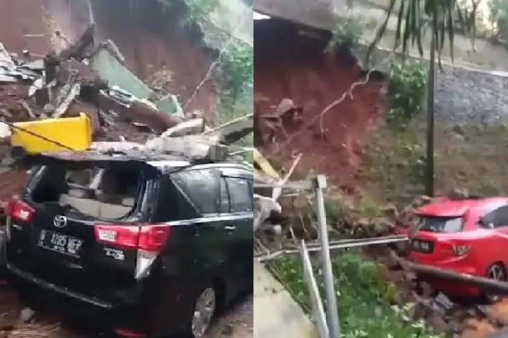Tebing Rumah Ambruk...