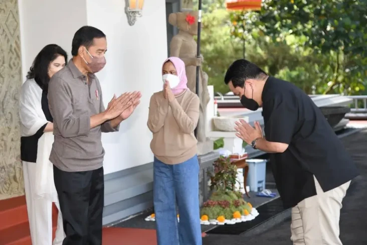Erick Thohir Temui Jokowi...