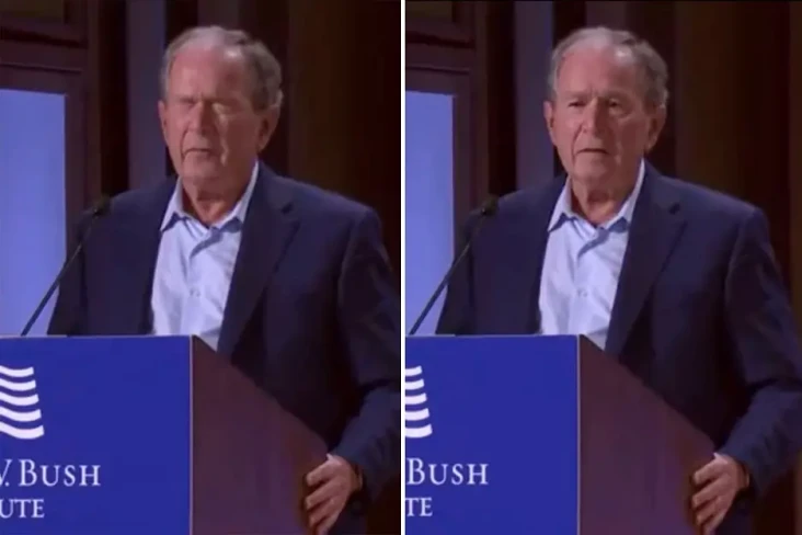 Maksudnya Ukraina, Bush...