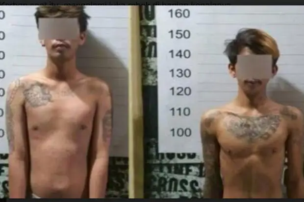 Dua Pemuda Bertato Diringkus...