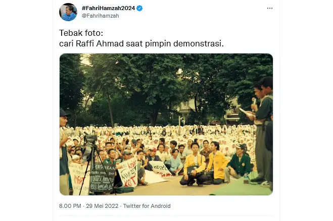 Fahri Hamzah Posting...