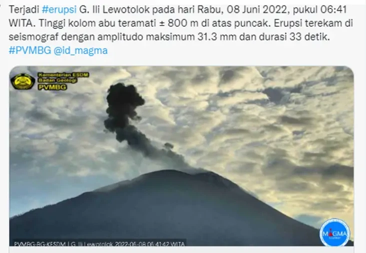 Gunung Ili Lewotolok...