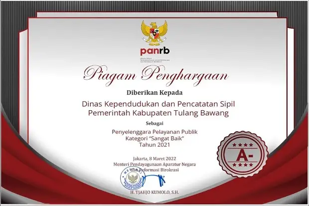 Disdukcapil Tulang Bawang...
