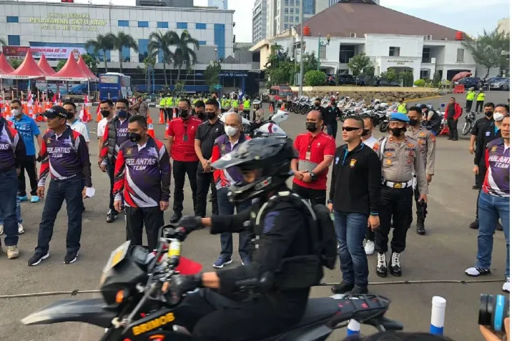 Sambut HUT Polri, Puluhan...