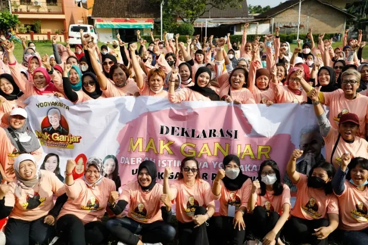 Emak-emak di Jogja Dukung...
