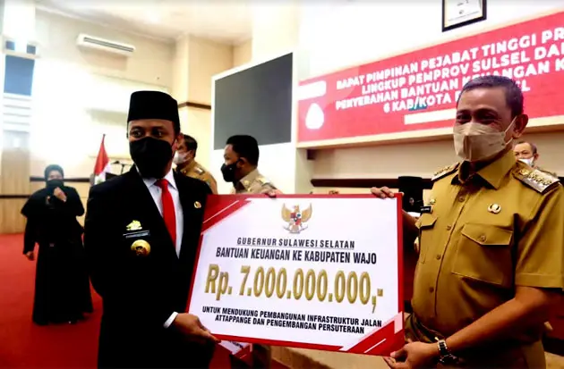 Wajo Terima Rp7 M dari...
