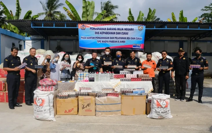 Bea Cukai Jambi Musnahkan...