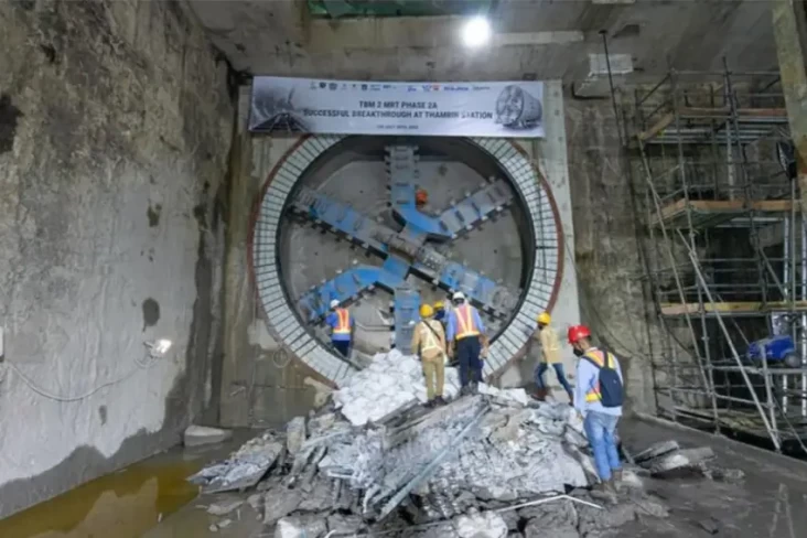 Konstruksi Stasiun MRT...