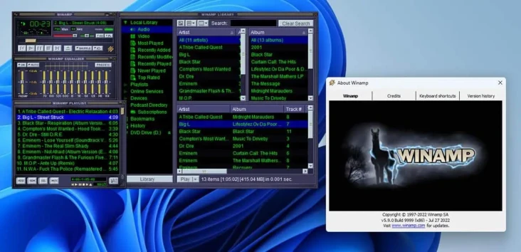 Kejutan, Winamp Bangkit...